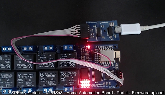 ESPEasy Series : MPRSx8 Home Automation Board – Part 1 – Firmware Upload